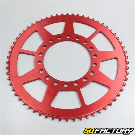 Rear sprocket fantic 62 red aluminum teeth â part motorcycle scooter