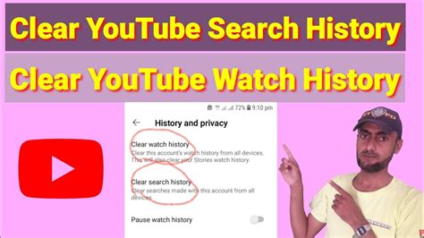 How To Clear Youtube Search History And Youtube Watch History On