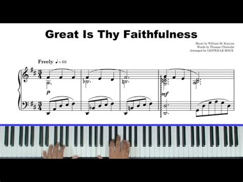 Great Is Thy Faithfulness Advanced Piano Arrangement Piano