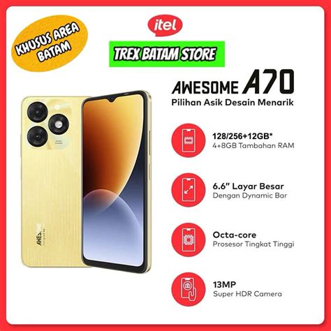 Jual Itel Awesome A70 48256 Gb New 2024 Garansi Resmi 1 Tahun Batam