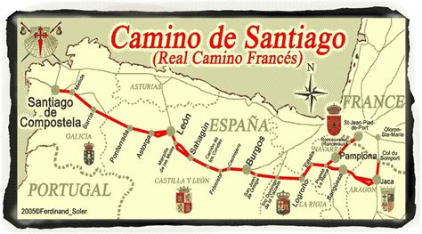 Hiking The Camino De Santiago Map