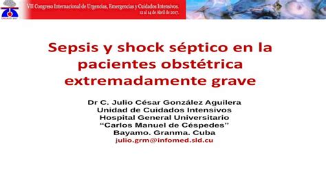 Sepsis Y Shock S Ptico En Pacientes Obst Tricas Pdf Document