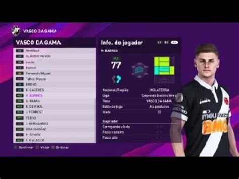 Gabriel Pec Vasco da Gama PES 2020 cópia da base Face edit YouTube