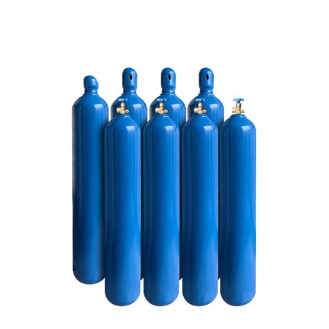 High Pressure 200bar 50L Oxygen Cylinder High Safety Performance Gas