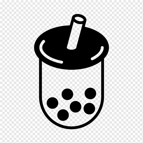 Cute Transparent Bubble Tea Icon Vlr Eng Br