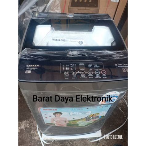 Jual Mesin Cuci Sanken 1 Tabung AWS 887 GS Full Otomatis Top Loading