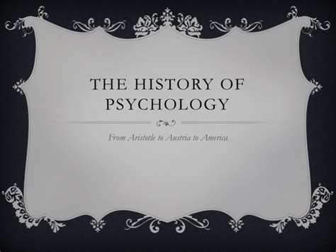 History Of Psychology Ppt