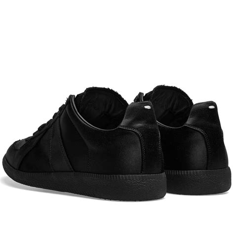 Maison Margiela 22 Replica Low Satin Sneaker Black End