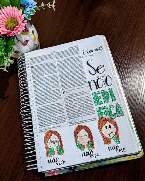 Bible Journaling 1 Coríntios 10 23 em 2024 Revista bíblica Arte da