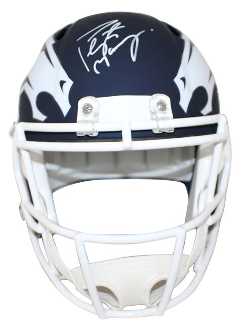 Peyton Manning Autographed Denver Broncos Replica Helmet Fan