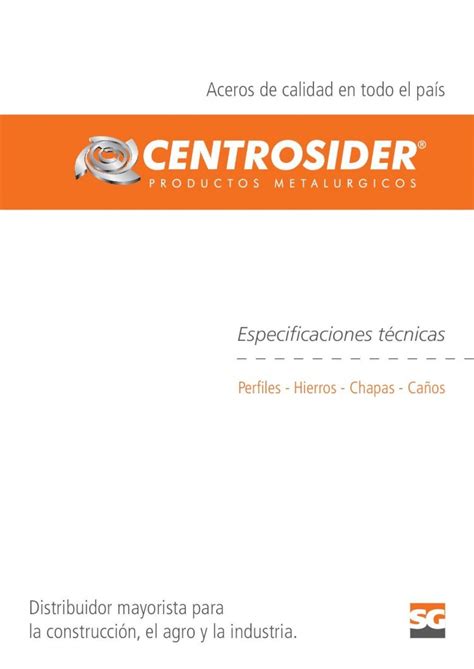 Pdf Perfiles Hierros Chapas Ca Os Ofrecemos Hierros Y Aceros