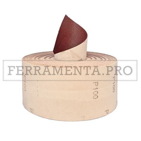 Rotolo Carta Vetrata Abrasiva Velcrato Al Corindone Mm X Mt Per