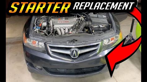 Acura Tsx Starter Motor Replacement Diy How To Youtube