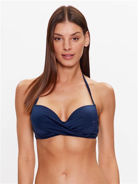 Etam Bikini Oberteil 6539176 Dunkelblau Modivo At