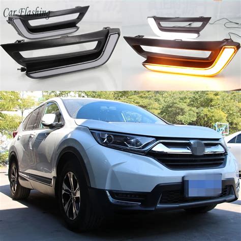 Car Flashing Pair For Honda Cr V Crv Led Drl Daytime Running