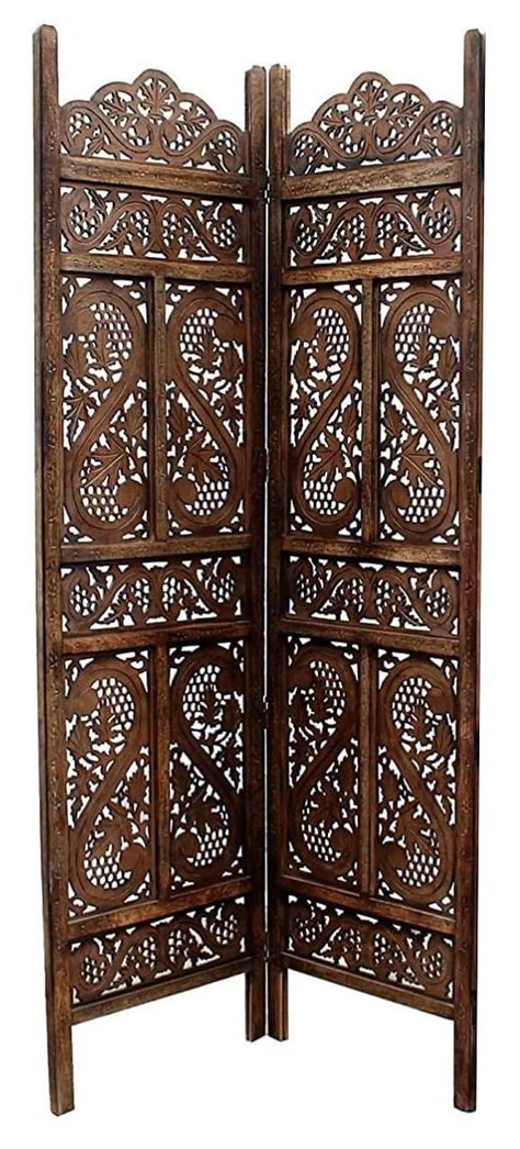 THEHEARTWILL Wooden Partition For Pooja Room Separators For Living