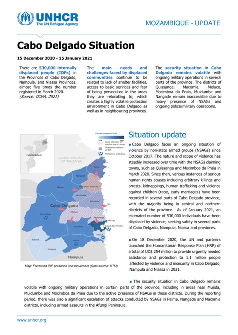 Mozambique Update Cabo Delgado Situation 15 December 2020 15