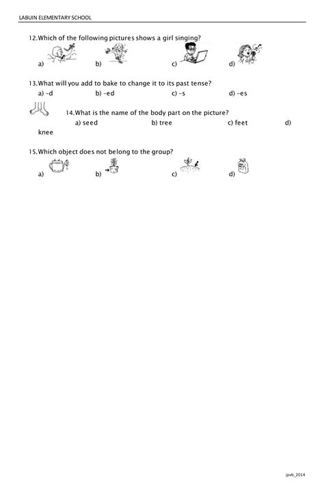 Second Periodic Test Grade 2 Pdf