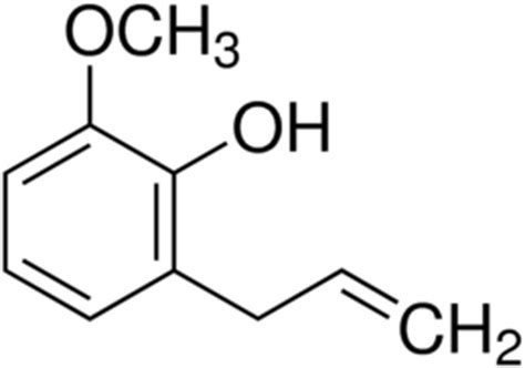 Eugenol (4-allyl-2-methoxyphenl) CAS N° 97-53-0. | Download Scientific ...