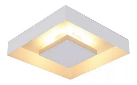 Plafon Eclipse Quadrado Sobrepor Luz Indireta 45x45cm Frete grátis