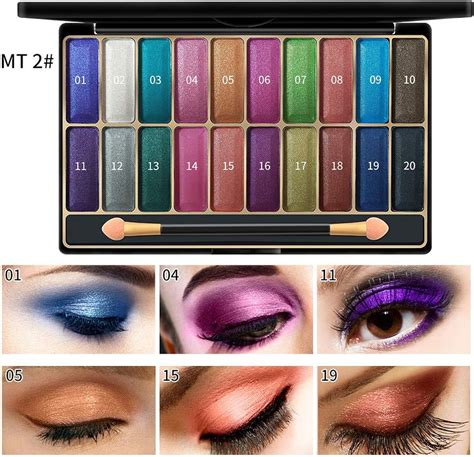 Cwemimifa Lidschatten Palette Braunpailletten Pink Eye Shadow Glitter Shiny Lidschatten Golden