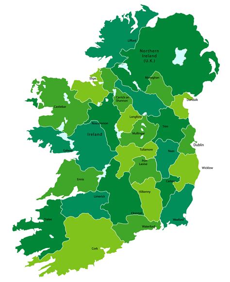 Ireland Map - Guide of the World