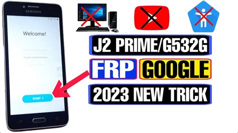 Samsung J2 Prime FRP Bypass 2023 Samsung G532G FRP Bypass G532G FRP