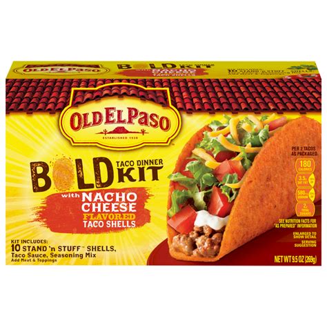 Save On Old El Paso Bold Taco Dinner Kit Nacho Cheese Stand N Stuff