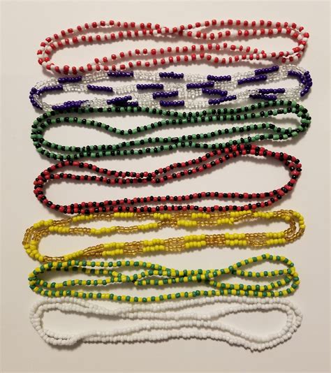 Santeria Bead Necklaces Elekes Collares Set Of Etsy