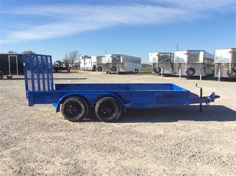 6x14 Utility Trailer For Sale New Rice Trailers Tandem Stealth 82x14 Solid Side Tandem Axle W