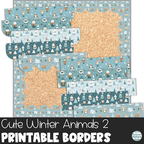 Winter Bulletin Board Borders Printable For January Cute Winter