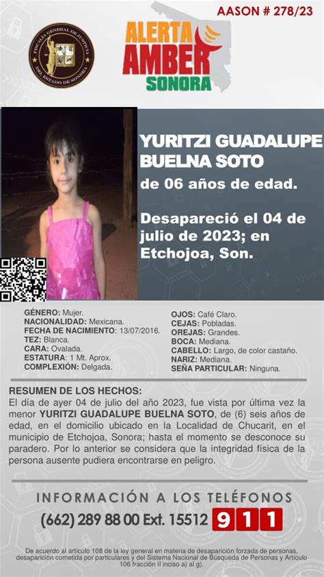 Activan Alerta Amber Para Encontrar A Yuritzi Guadalupe Desaparecida Desde El 4 De Julio En