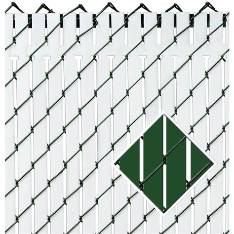 Pexco Ft Ft Ft Top Locking Slats Green Chain Link Fence