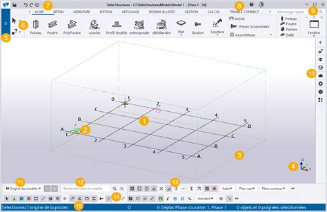 Pr Sentation De L Interface Utilisateur De Tekla Structures Tekla