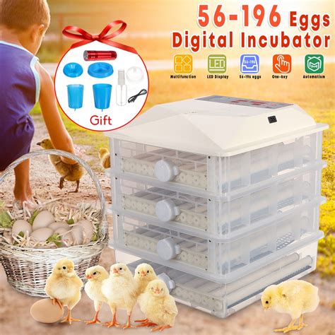 Automatic Egg Incubator Farm Hatchery Machine Lcd Digital