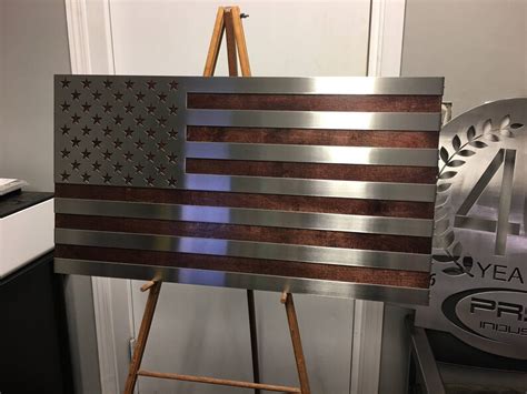 Stainless Steel American Flag Etsy