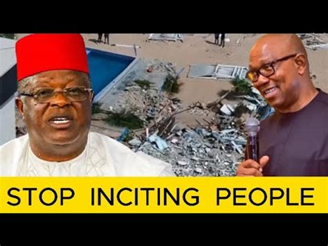 Peter Obi INCITING Nigerians IN To Trouble David Umahi YouTube