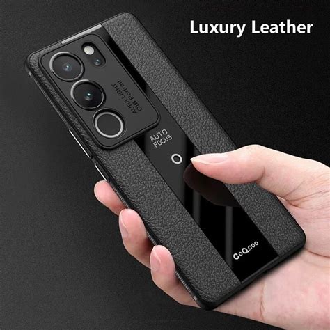 Leather Phone Case For Vivo V29 5G Case Stylish Luxury Soft Back Cover