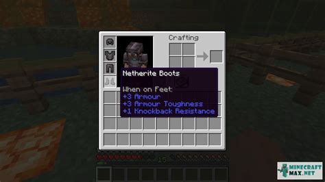 Netherite Boots How To Craft Netherite Boots In Minecraft Minecraft