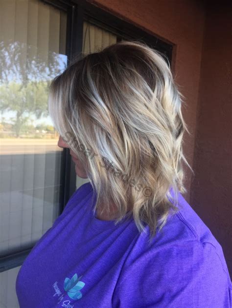 Balayage On Short Hair Blonde Hairstyles For Short Hair Rooty Blonde