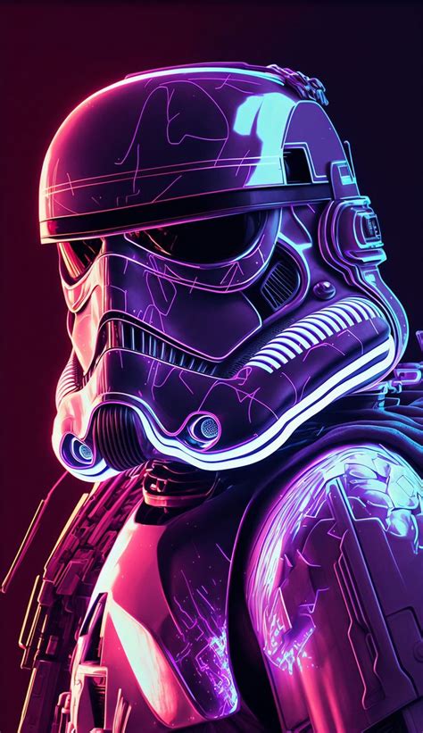 Star Wars Neon Character Poster