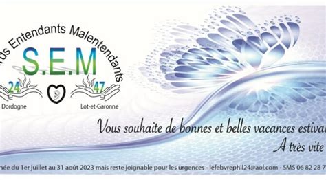 Fermeture Vacances Estivales Association S E M