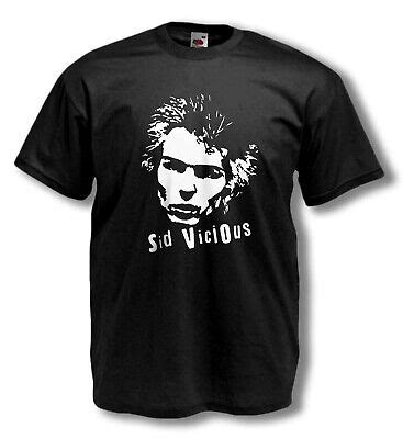 SID VICIOUS T SHIRT SEX PISTOLS BASSIST 1977 Punk Rock Mens Tee