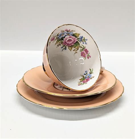 Delphine Apricot Trio Bone China Set Collector S Item