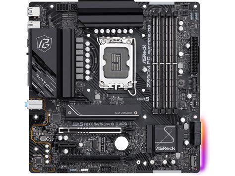 ASRock Z690M PG RIPTIDE D5 LGA 1700 DDR5 Intel Z690 SATA 6Gb S Micro