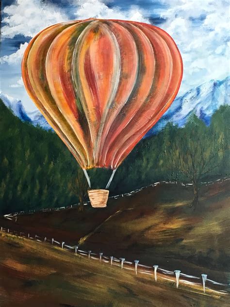 Step By Step Hot Air Balloon Painting