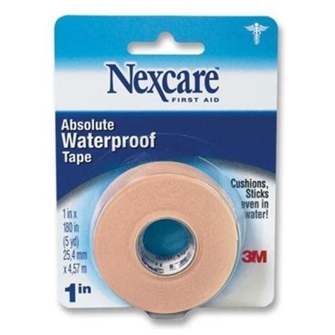 Nexcare Absolute Waterproof First Aid Tape 1 X 5 Yds 1 Roll Emergency