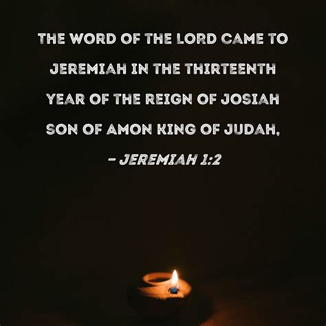 Jeremiah 12 The Word Of The Lord Came To Jeremiah In The Thirteenth