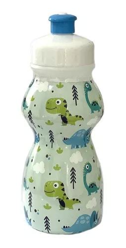 Botella Qualyplas Kit 15 Squeeze Garrafinha Infantil Dino 250ml