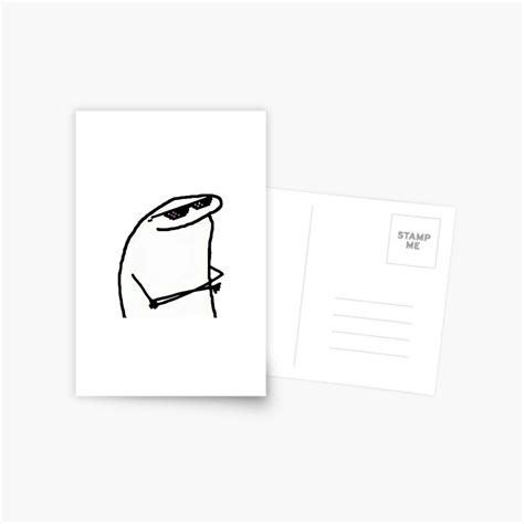 Flork Memes Reaction Postcard By Riv0x Redbubble